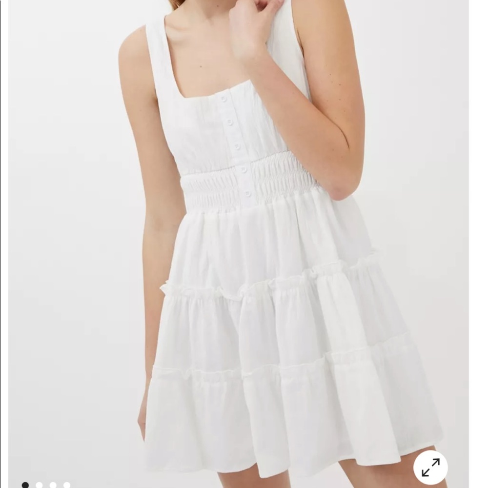 NWT UO Heather Tiered Ruffle Mini Dress